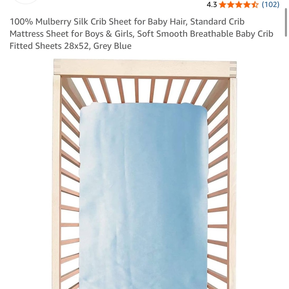 Cozysilk silk crib sheet mulberry silk sheet